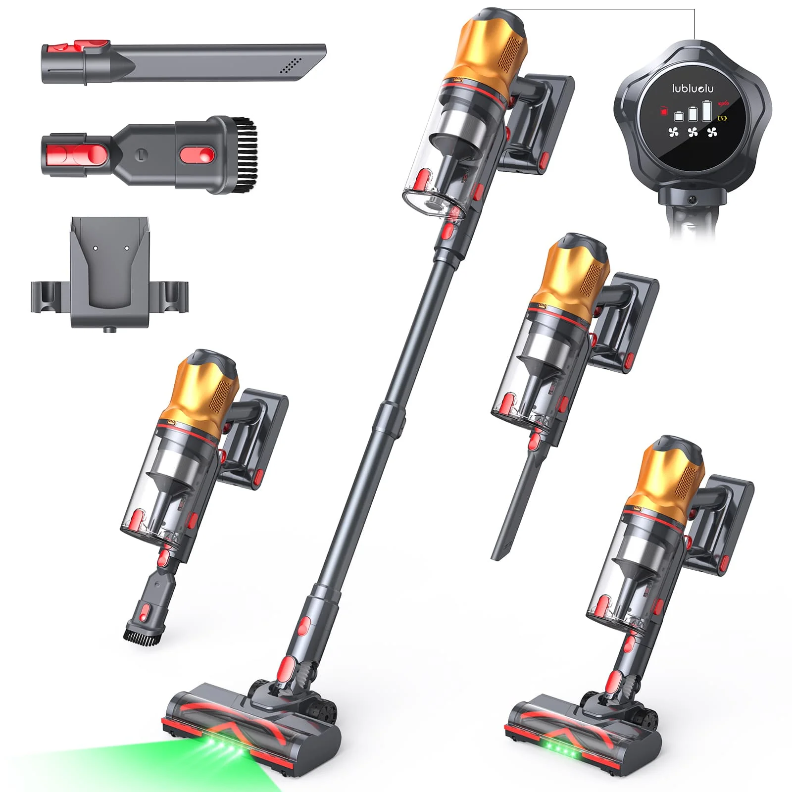 lubluelu G20 - Self-Standing Cordless Vacuum Cleaner with Powerful Suction 150AW